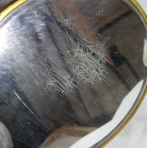 Vintage Vanity Set: Mirror, Brush & Hair Receiver - Picture 6 of 15